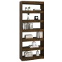 Engineered wood shelf/divider smoked oak 80x30x198 cm by vidaXL, Bookcases and shelves - Ref: Foro24-813626, Price: 120,23 €,...