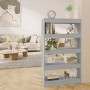 Sonoma gray engineered wood shelf/divider 80x30x135 cm by vidaXL, Bookcases and shelves - Ref: Foro24-813621, Price: 53,26 €,...