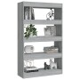 Estantería/divisor madera ingeniería gris Sonoma 80x30x135 cm de vidaXL, Librerías y estanterías - Ref: Foro24-813621, Precio...