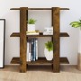 Smoked oak shelving/space divider 80x30x87 cm by vidaXL, Bookcases and shelves - Ref: Foro24-813578, Price: 44,50 €, Discount: %