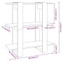 Smoked oak shelving/space divider 80x30x87 cm by vidaXL, Bookcases and shelves - Ref: Foro24-813578, Price: 44,50 €, Discount: %