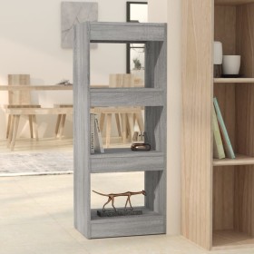 Estantería/divisor madera ingeniería gris Sonoma 40x30x103 cm de vidaXL, Librerías y estanterías - Ref: Foro24-813588, Precio...