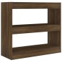 Brown oak shelving/space divider 80x30x72 cm by vidaXL, Bookcases and shelves - Ref: Foro24-813616, Price: 52,50 €, Discount: %