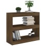 Estantería/divisor de espacios roble marrón 80x30x72 cm de vidaXL, Librerías y estanterías - Ref: Foro24-813616, Precio: 52,5...