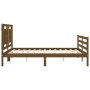 Honey brown wooden bed frame with headboard 160x200 cm by vidaXL, Beds and slatted bases - Ref: Foro24-3194064, Price: 177,99...