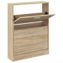 Mueble zapatero madera contrachapada roble 59x17x81 cm de vidaXL, Zapateros y organizadores de calzado - Ref: Foro24-342535, ...