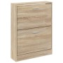 Mueble zapatero madera contrachapada roble 59x17x81 cm de vidaXL, Zapateros y organizadores de calzado - Ref: Foro24-342535, ...