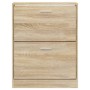 Mueble zapatero madera contrachapada roble 59x17x81 cm de vidaXL, Zapateros y organizadores de calzado - Ref: Foro24-342535, ...