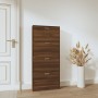 Shoe cabinet made of brown oak plywood 59x17x150 cm by vidaXL, Shoe racks and shoe organizers - Ref: Foro24-342525, Price: 11...