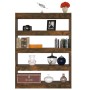 Smoked oak shelving/space divider 100x30x135 cm by vidaXL, Bookcases and shelves - Ref: Foro24-813635, Price: 66,59 €, Discou...