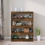 Smoked oak shelving/space divider 100x30x135 cm by vidaXL, Bookcases and shelves - Ref: Foro24-813635, Price: 66,59 €, Discou...