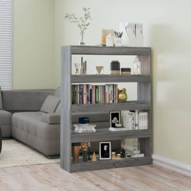 Estantería/divisor de espacios gris Sonoma 100x30x135 cm de vidaXL, Librerías y estanterías - Ref: Foro24-813636, Precio: 67,...