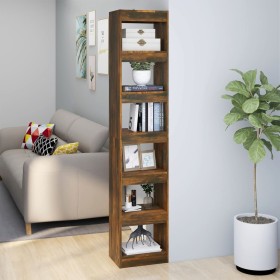 Smoked oak shelving/space divider 40x30x198 cm by vidaXL, Bookcases and shelves - Ref: Foro24-813596, Price: 85,34 €, Discoun...