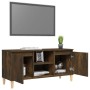 Nachttisch Massivholz Beine Räuchereiche 103,5x35x50cm von vidaXL, TV-Möbel - Ref: Foro24-813158, Preis: 58,59 €, Rabatt: %