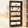 Engineered wood shelf/divider smoked oak 80x30x166 cm by vidaXL, Bookcases and shelves - Ref: Foro24-813623, Price: 86,59 €, ...