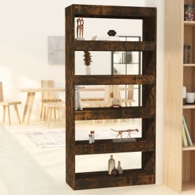 Engineered wood shelf/divider smoked oak 80x30x166 cm by vidaXL, Bookcases and shelves - Ref: Foro24-813623, Price: 86,99 €, ...