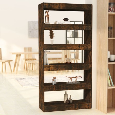 Engineered wood shelf/divider smoked oak 80x30x166 cm by vidaXL, Bookcases and shelves - Ref: Foro24-813623, Price: 86,59 €, ...