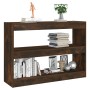 Eiche geräuchertes Regal/Raumteiler 100x30x72 cm von vidaXL, Bücherregale und Regale - Ref: Foro24-813629, Preis: 65,03 €, Ra...