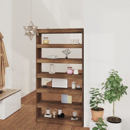 Plywood brown oak bookshelf 100x30x198 cm by vidaXL, Bookcases and shelves - Ref: Foro24-813643, Price: 160,99 €, Discount: %