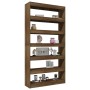 Plywood brown oak bookshelf 100x30x198 cm by vidaXL, Bookcases and shelves - Ref: Foro24-813643, Price: 160,99 €, Discount: %