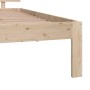 Estructura de cama madera maciza de pino 90x190 cm de vidaXL, Camas y somieres - Ref: Foro24-833101, Precio: 112,94 €, Descue...