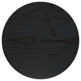 Solid black pine wood table surface Ø30x2.5 cm by vidaXL, Table tops - Ref: Foro24-813658, Price: 22,89 €, Discount: %