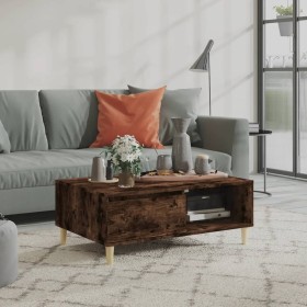 Engineered wood smoked oak coffee table 90x60x35 cm by vidaXL, Coffee table - Ref: Foro24-813170, Price: 51,99 €, Discount: %