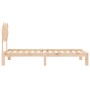 Estructura de cama con cabecero madera maciza 90x200 cm de vidaXL, Camas y somieres - Ref: Foro24-3193711, Precio: 87,12 €, D...