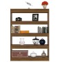 Brown oak shelving/space divider 100x30x135 cm by vidaXL, Bookcases and shelves - Ref: Foro24-813637, Price: 68,81 €, Discoun...