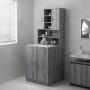 Sonoma gray washing machine cabinet 71x71.5x91.5 cm by vidaXL, Accessories for washing machines and dryers - Ref: Foro24-8131...