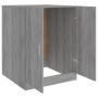 Sonoma grauer Waschmaschinenschrank 71x71,5x91,5 cm von vidaXL, Zubehör für Waschmaschinen und Trockner - Ref: Foro24-813195,...