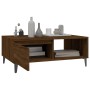 Mesa de centro madera de ingeniería roble marrón 90x60x35 cm de vidaXL, Mesas de centro - Ref: Foro24-813175, Precio: 55,91 €...