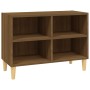 Mueble de TV patas madera maciza roble marrón 69,5x30x50 cm de vidaXL, Muebles TV - Ref: Foro24-813148, Precio: 37,97 €, Desc...