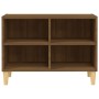 Mueble de TV patas madera maciza roble marrón 69,5x30x50 cm de vidaXL, Muebles TV - Ref: Foro24-813148, Precio: 37,97 €, Desc...