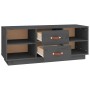 Mueble de TV de madera maciza de pino gris 100x34x40 cm de vidaXL, Muebles TV - Ref: Foro24-818227, Precio: 69,88 €, Descuent...