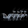 Christmas garden decoration reindeer and silver sleigh 100 LED by vidaXL, Christmas lights - Ref: Foro24-3100428, Price: 88,7...