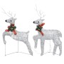 Christmas garden decoration reindeer and silver sleigh 100 LED by vidaXL, Christmas lights - Ref: Foro24-3100428, Price: 88,7...