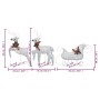 Christmas garden decoration reindeer and silver sleigh 100 LED by vidaXL, Christmas lights - Ref: Foro24-3100428, Price: 88,7...