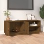 Mueble de TV madera maciza de pino marrón miel 105x34x40 cm de vidaXL, Muebles TV - Ref: Foro24-818223, Precio: 63,99 €, Desc...