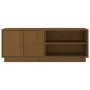 Solid pine wood TV cabinet honey brown 105x34x40 cm by vidaXL, TV Furniture - Ref: Foro24-818223, Price: 60,66 €, Discount: %