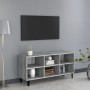 Mueble para TV con patas de metal gris Sonoma 103,5x30x50 cm de vidaXL, Muebles TV - Ref: Foro24-813156, Precio: 52,19 €, Des...