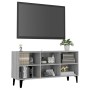 Mueble para TV con patas de metal gris Sonoma 103,5x30x50 cm de vidaXL, Muebles TV - Ref: Foro24-813156, Precio: 52,99 €, Des...