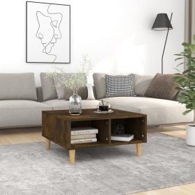 Engineered wood smoked oak coffee table 60x60x30 cm by vidaXL, Coffee table - Ref: Foro24-813164, Price: 48,11 €, Discount: %