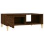 Mesa de centro madera de ingeniería roble marrón 90x60x35 cm de vidaXL, Mesas de centro - Ref: Foro24-813172, Precio: 54,15 €...