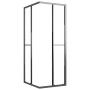 ESG semi-frosted black shower cabin 90x70x180 cm by vidaXL, shower doors - Ref: Foro24-151854, Price: 272,83 €, Discount: %