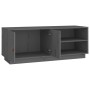 Gray pine solid wood TV cabinet 105x34x40 cm by vidaXL, TV Furniture - Ref: Foro24-818222, Price: 82,03 €, Discount: %