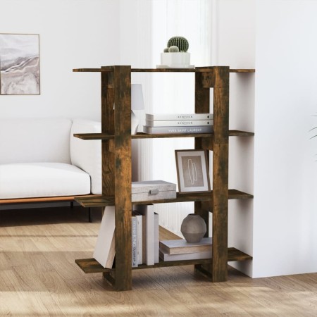 Smoked oak shelf/space divider 100x30x123.5 cm by vidaXL, Bookcases and shelves - Ref: Foro24-813563, Price: 52,99 €, Discoun...