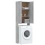 Sonoma gray washing machine cabinet 64x25.5x190 cm by vidaXL, Accessories for washing machines and dryers - Ref: Foro24-81319...