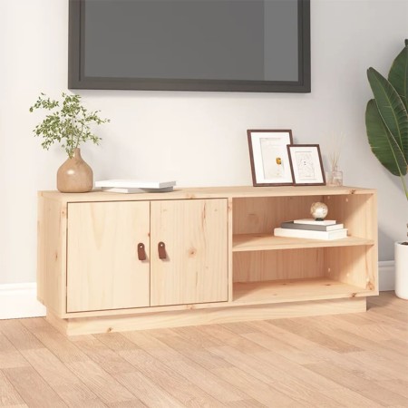 Mueble de TV de madera maciza de pino 105x34x40 cm de vidaXL, Muebles TV - Ref: Foro24-818220, Precio: 86,43 €, Descuento: %