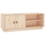 Solid pine wood TV cabinet 105x34x40 cm by vidaXL, TV Furniture - Ref: Foro24-818220, Price: 86,43 €, Discount: %